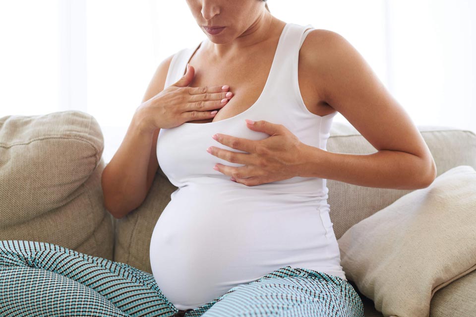 Боли при беременности в груди
